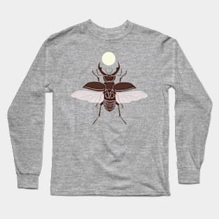 Lucanus and the moon Long Sleeve T-Shirt